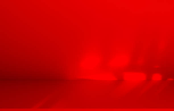 istock Studio style background wall decoration presentation uses white and red tones. with shadows cast from a nearby window, concept creating a decorative 2167503332