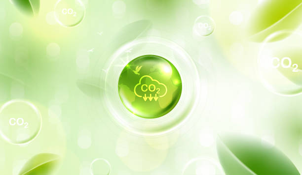 istock Reduce CO2 or carbon concept in bubbles. CO2 emission using clean energy and limit global warming. green business from renewable energy. vector design. 2167507740