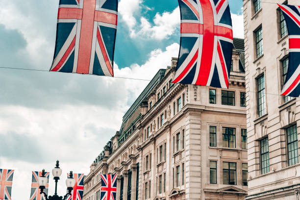 istock london with british flag on the streets 2167511885