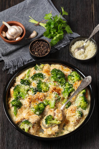 istock Chicken Divan with broccoli and panko, top view 2167515329