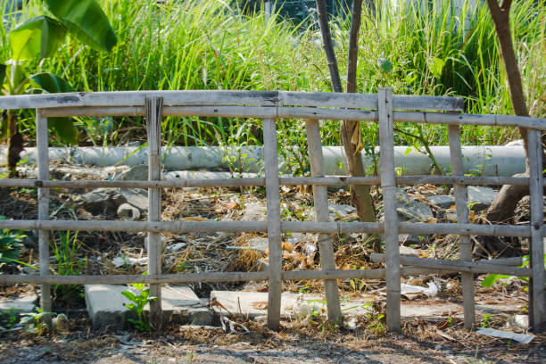 istock Garden with bamboo fence 2167515344