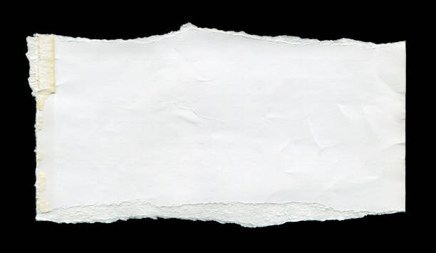 istock Cut or torn paper background textured isolated 2167516905