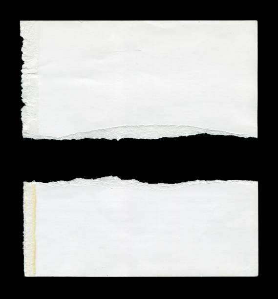 istock Cut or torn paper background textured isolated 2167516939