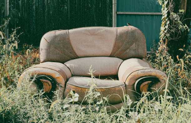 istock Abandoned old broken sofa furnitures 2167517466