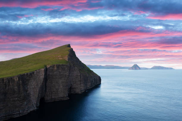 istock Incredible view on Vagar island in sunset time 2167521152