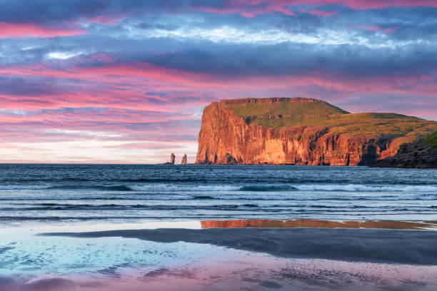 istock Incredible sunset in low tide time on Atlantic ocean coast 2167521295