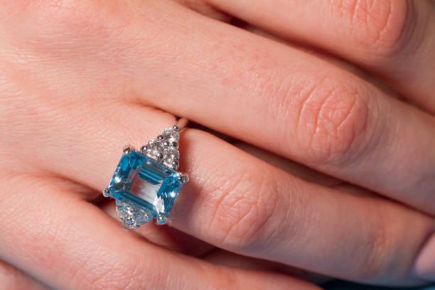 istock Woman jewel ring macro 2167521943