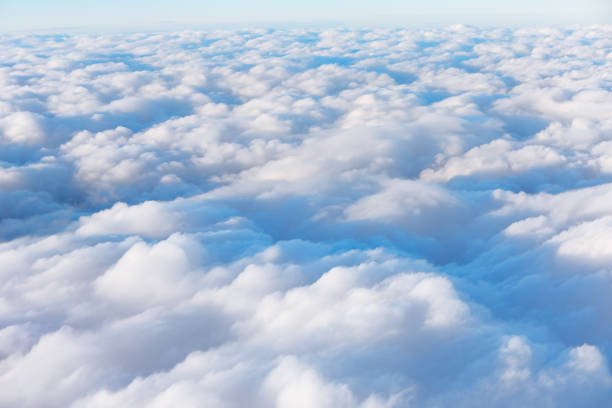 istock Clouds are white and fluffy high in the sky 2167538891