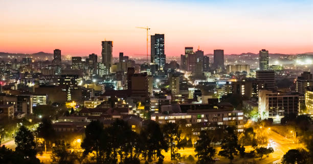 istock Pretoria Cityscape Silhouette At Sunset 2167538961