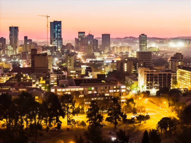 istock Pretoria Cityscape Silhouette At Sunset 2167538962