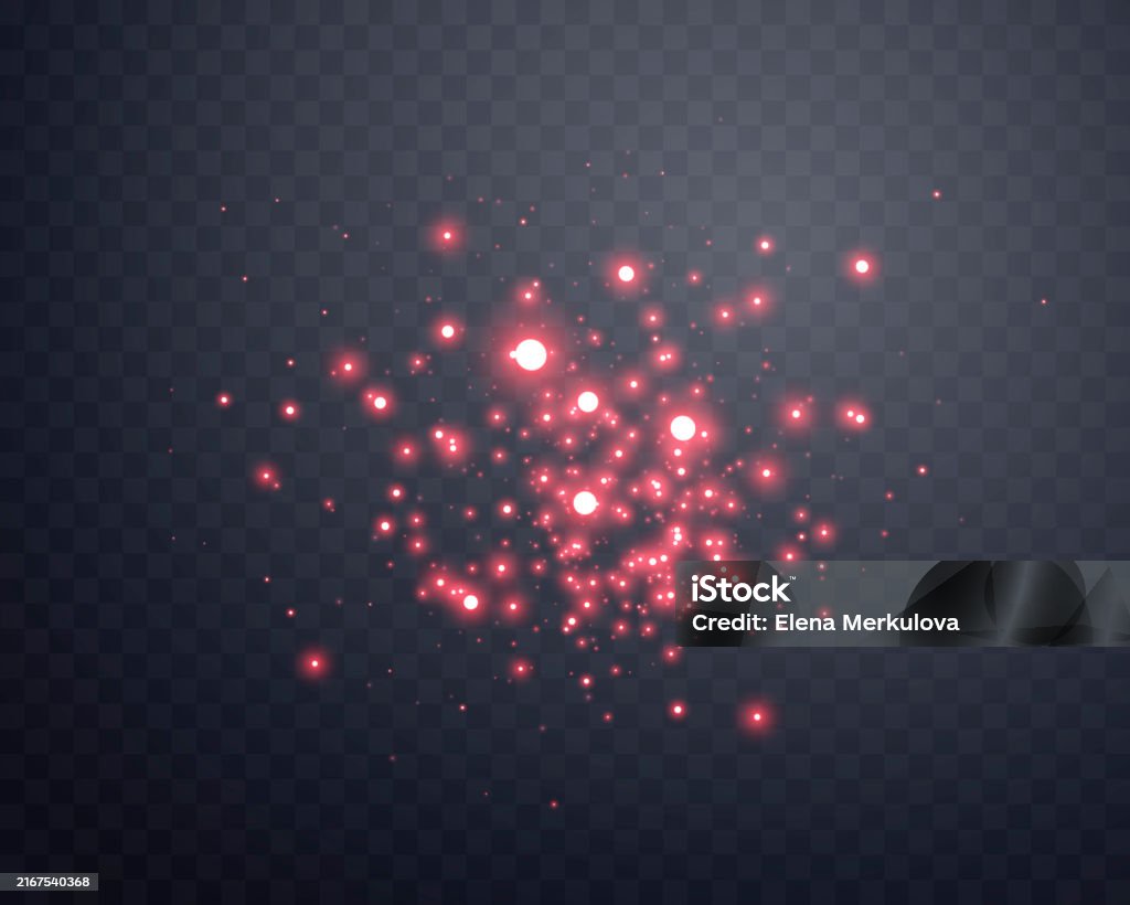 Red Magic Glow Red Magic Sparks And Dust Stars Red Glow Flare Light Effect Vector ...