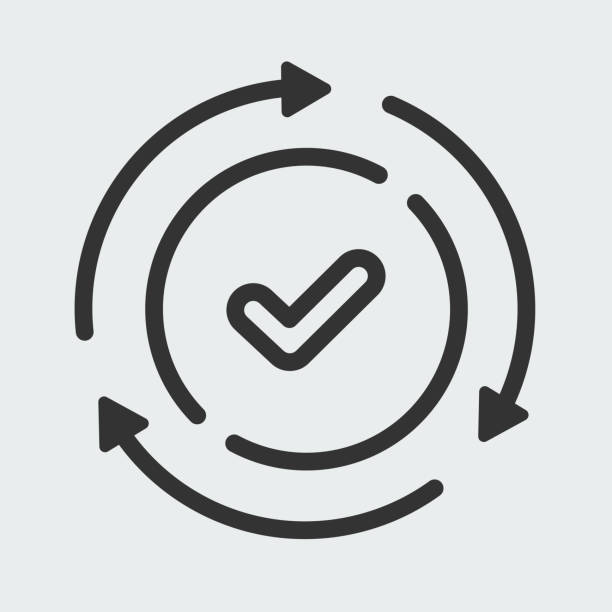 bildbanksillustrationer, clip art samt tecknat material och ikoner med update or easy pay icon with round convenient design - förändring