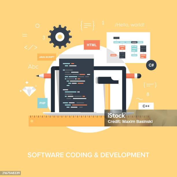 Program Coding Stock Illustration - Download Image Now - Abstract ...