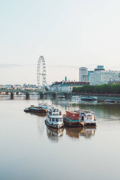 View of. Thames river at Westminster, London
