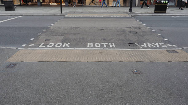 istock Look both ways sign in London 2167557038