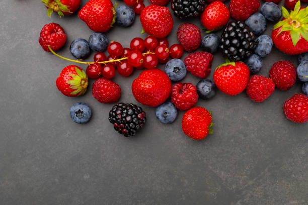 istock Berries. Various colorful berries Strawberry, Raspberry, Blackberry, Blueberry close-up Bio Fruits, Healthy eating, 2167558647