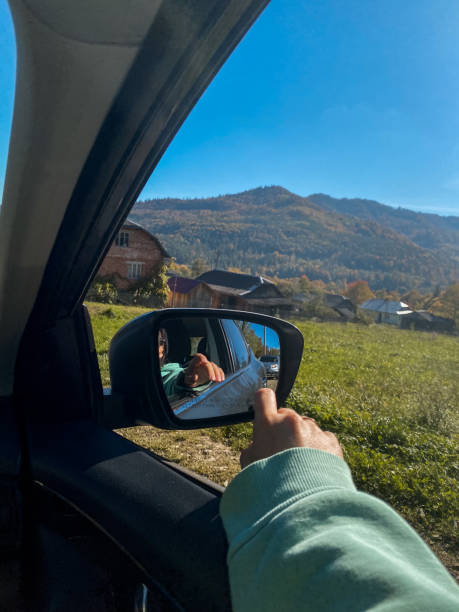 istock Autumn Reflection in Car Side Mirror 2167560316