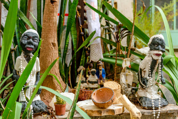 istock Religious altar with entities of Umbanda 2167562285