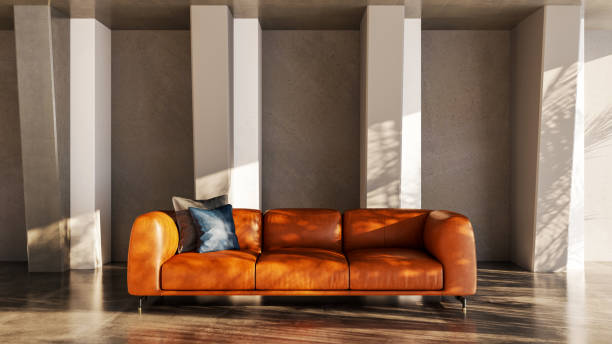 istock Large luxury modern bright interiors Living room mockup illustration 3D rendering image 2167567184