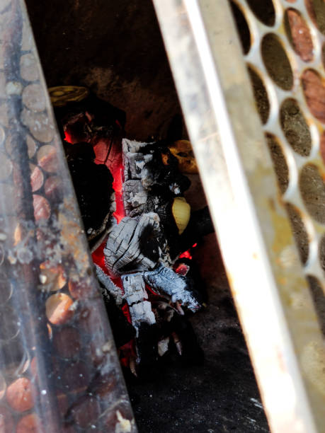 istock Charcoal barbecue being used to barbecue 2167570092
