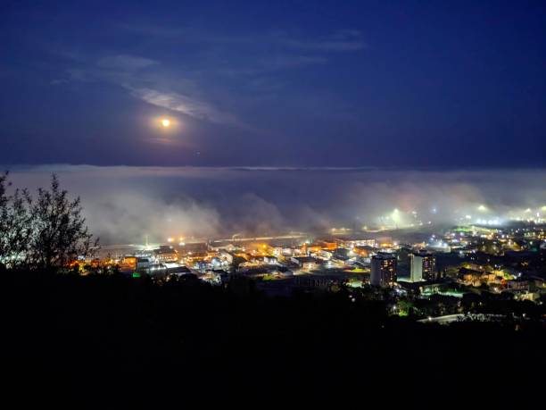 istock Fog rolling over the city 2167571763