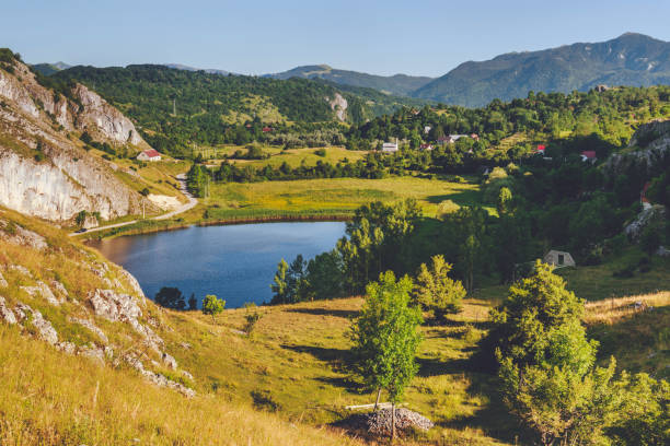 istock Mountain Lake between Forest and Mountains of Durmitor 2167571929