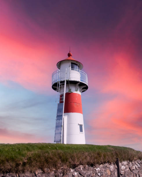 istock Old lighthouse outside Torshavn city 2167577590