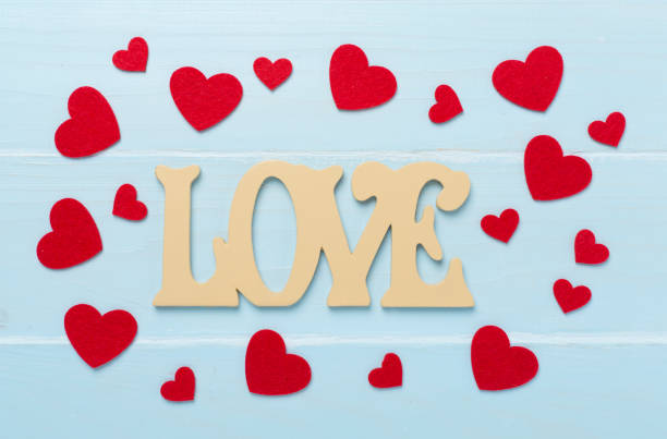 istock Valentines day composition with gifts on wooden background, top view. 2167579253
