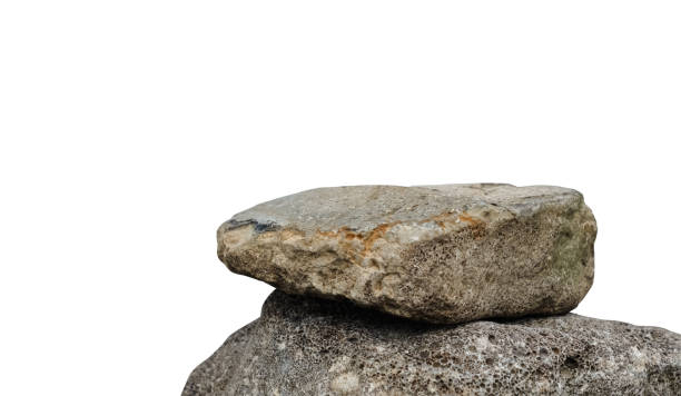 istock Rock,Stone Podium Display Stand Isolated on White Background,Rock Sea Stack  boulder cut out,Cliff Rock formation located part of the mountain with clipping path,Nature Stone Texture 2167583382