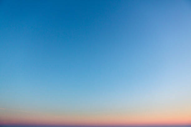 istock Background of a blue sky without clouds at dawn 2167583612