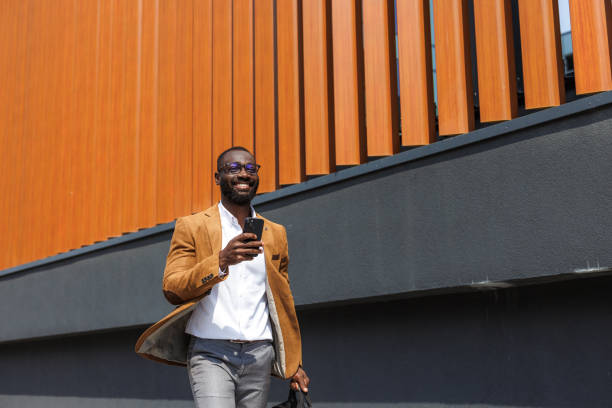 istock Confident African American businessman on the move 2167583876
