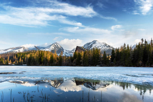 istock Lake Strbske pleso in spring time 2167585217