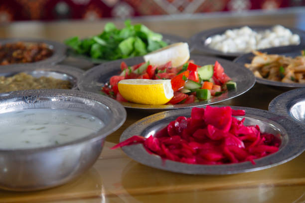 Turkish Shepards Salad with cucumber, tomato
