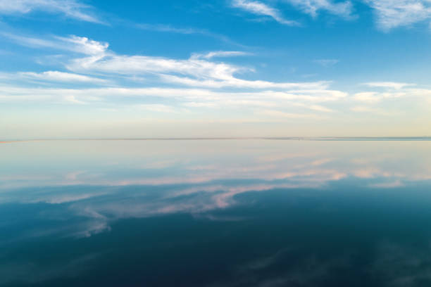 istock Salt lake water under blue sky 2167587453