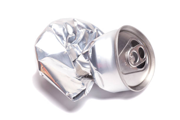 istock Empty crumpled can from energy drink or beer 2167590395