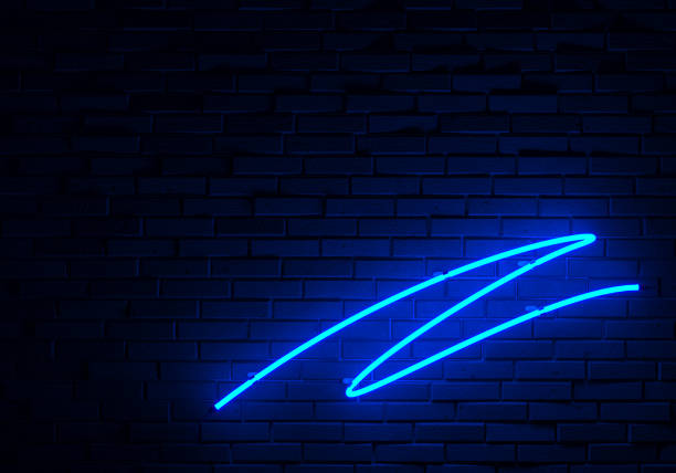 istock Brick Wall with Neon Lights, 3d illustration 2167591742