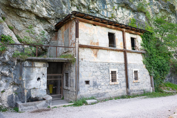 Old abandoned house along the road