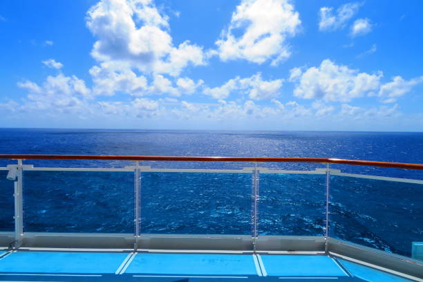 istock View of the Horizon and Ocean from Cruise Ship Deck 2167592029