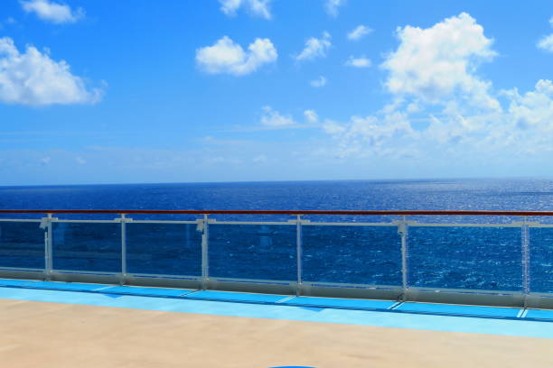 istock View of the Horizon and Ocean from Cruise Ship Deck 2167592136