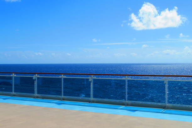 istock View of the Horizon and Ocean from Cruise Ship Deck 2167592204