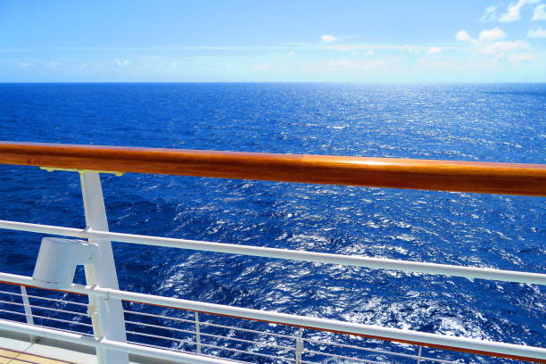 istock View of the Horizon and Ocean from Cruise Ship Deck 2167592252