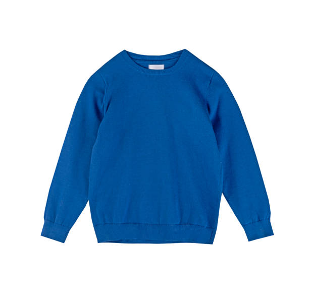 istock Blue male sweater, jumper isolated object on white background nobody.Men's pullover. 2167594098