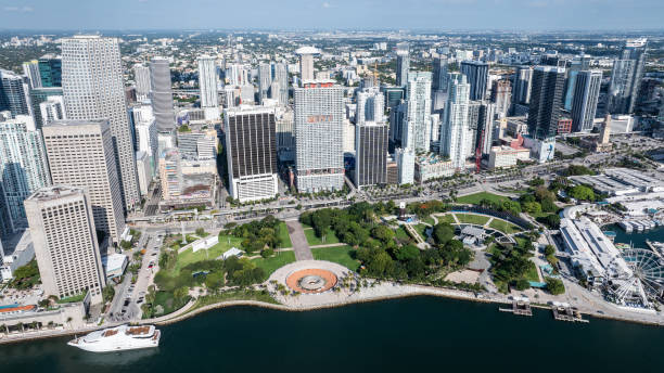 Miami, Florida - An Aerial Skyline