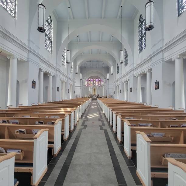 istock Interior of church 2167597462