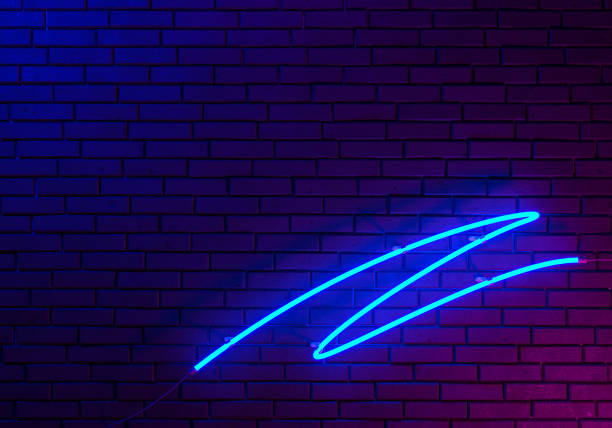 istock Brick Wall with Neon Lights, 3d illustration 2167600877