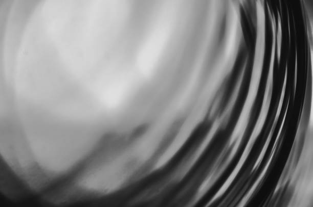 istock Close-up macro of a thin wire backlit in black and white abstraction macrophotography 2167605151