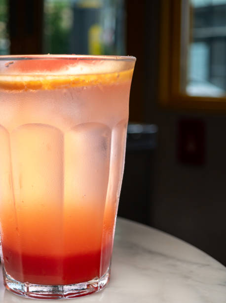 istock Grapefruit soda special drink in glass 2167610611