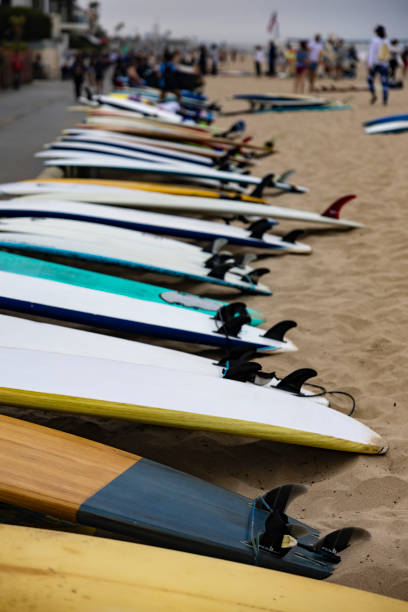 istock Surf boards at the Hermosa Beach 2167618679