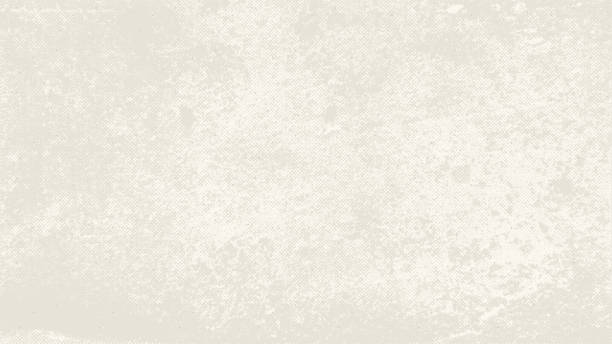 Light cream grain paper texture. Vintage ecru background with dots, speckles, specks, flecks, particles. Craft repeating wallpaper. Natural white grunge surface background. Vector backdrop.