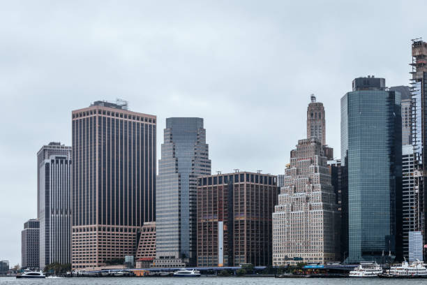 Manhattan view seen from Brooklyn, New York City, USA
